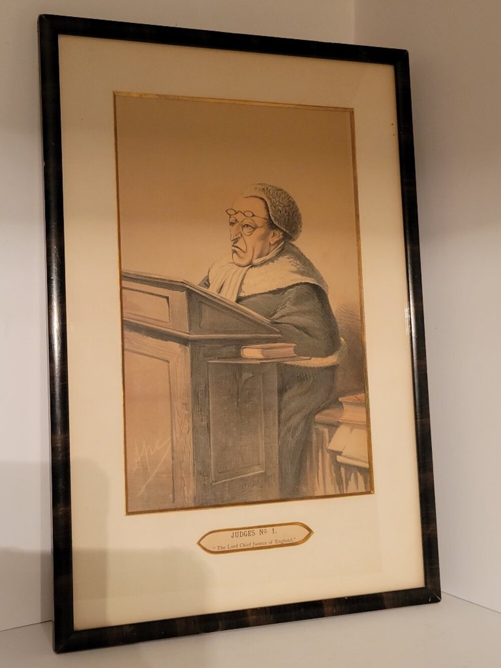 1869 Vanity Fair Chromolithograph Judges No 1 of series